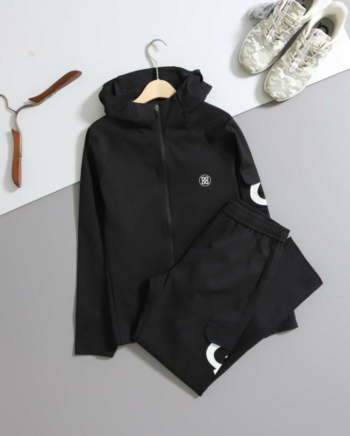 지포어 로고 후드 집업자켓 & 팬츠 set