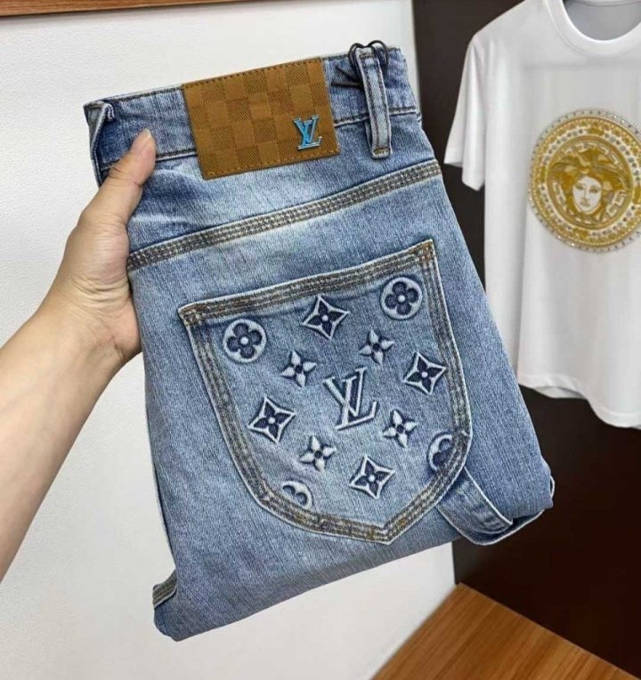 루이비통 모노그램 포켓 데님진    