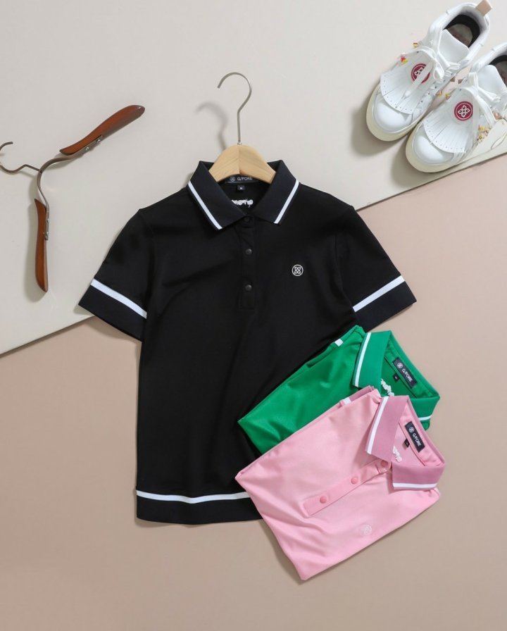 지포어 여성 Half SLEEVES POLO 셔츠