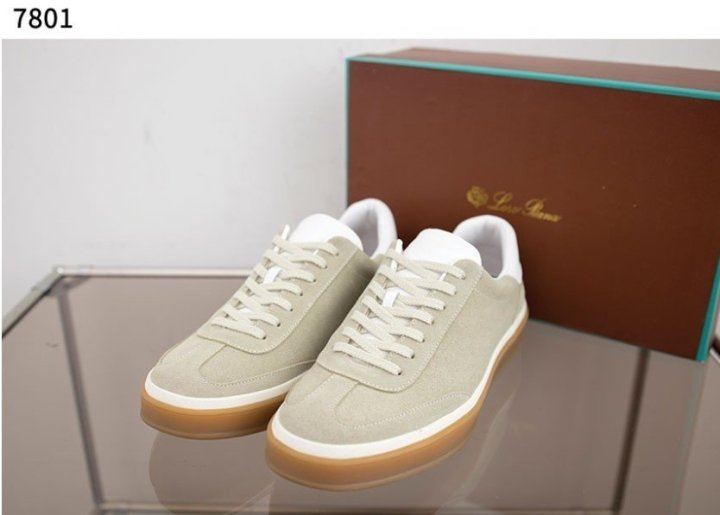 로로피아나 Tennis Walk 스웨이드 스니커즈  