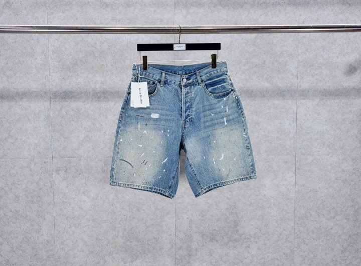 아크네 데님 빈티지 페인팅 5부 팬츠