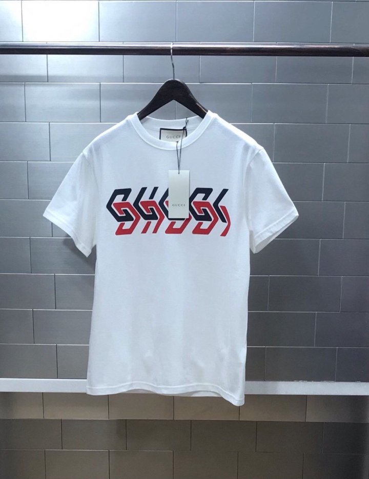 구찌 미러로고 반팔 티셔츠