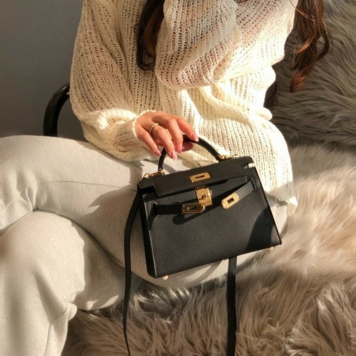 에르메스 복스 미니 켈리투20 블랙 금장