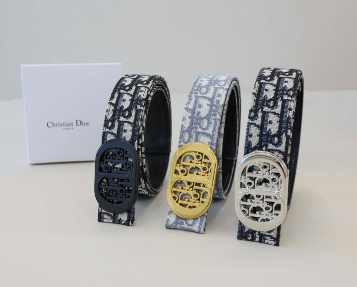 디올 오블리크 CD 자카드 벨트