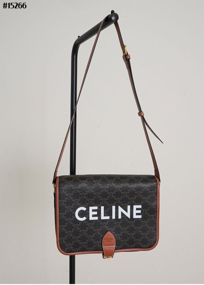 셀린느 프린트 트리오페 메신저 폴코 백  