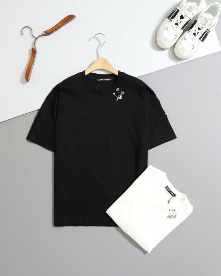 크롬하츠 핀브로치 빈티지 반팔 티셔츠