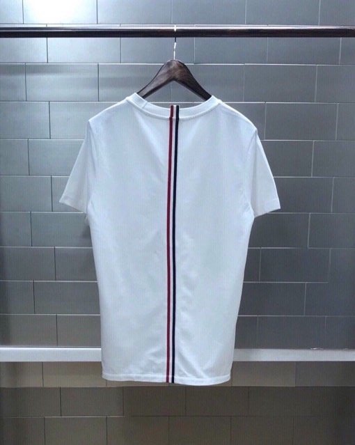 톰브라운 백스트라이프 피케 반팔 티셔츠