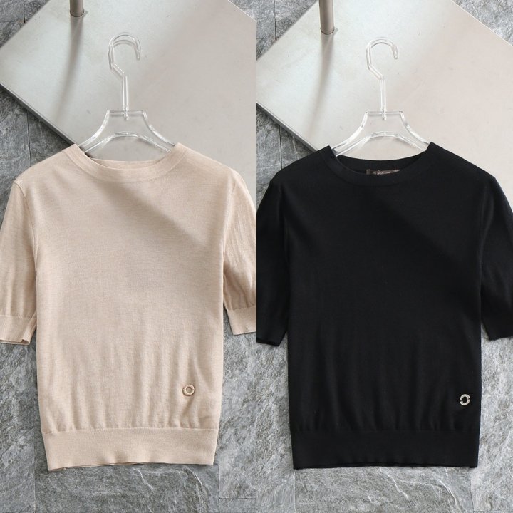 로로피아나  여성 울 라운드 니트