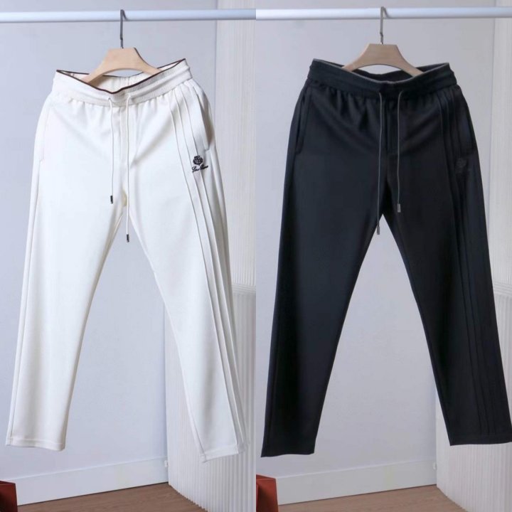 로로피아나  멀티자수로고 클래식 와이드 팬츠