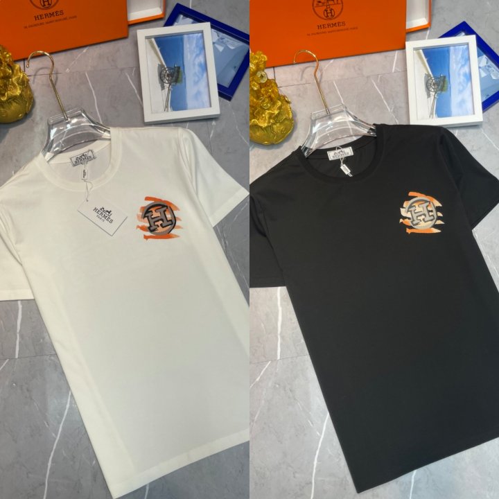 에르메스  아트로고 라운드 실켓 티셔츠