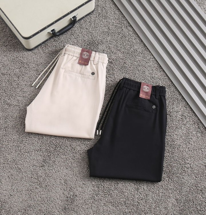 로로피아나  파츠로고 포인트 면스판 하프팬츠