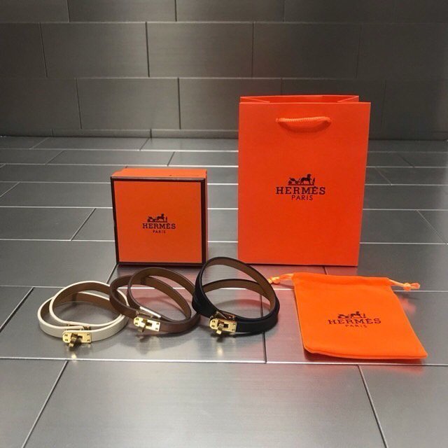 에르메스  가죽팔찌 미니 켈리 더블투어 
