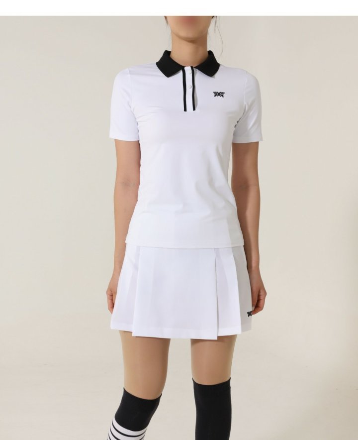 PXG  여성 베이직 반팔 폴로셔츠 