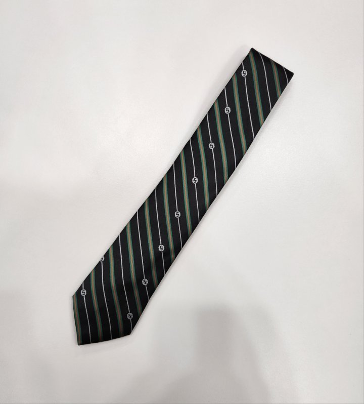 구찌   스트라이프 실크 넥타이 
