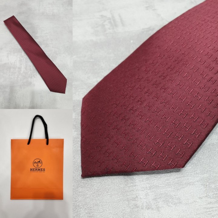 에르메스   시그니쳐 H로고 넥타이 
