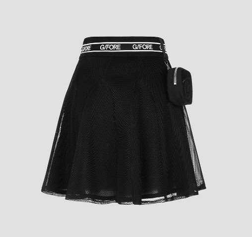 지포어  플레어 메쉬 스커트 