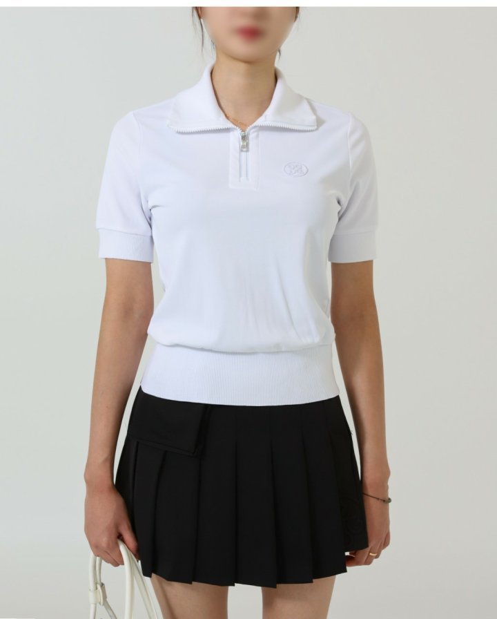 지포어  니트 컬러 피케 폴로 티셔츠 