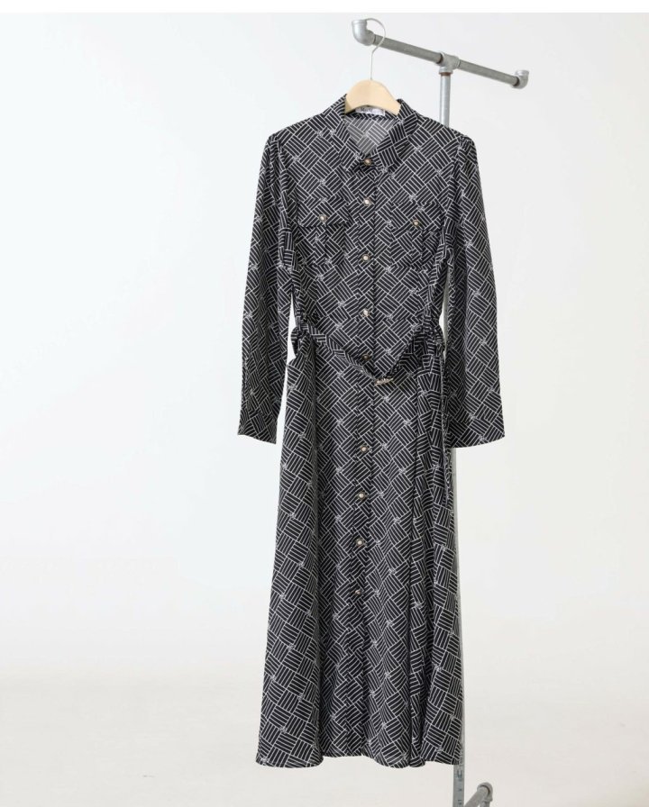 막스마라  M로고 벨티드 원피스