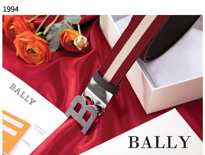 발리   스트라이프 버클 리버시블 벨트 