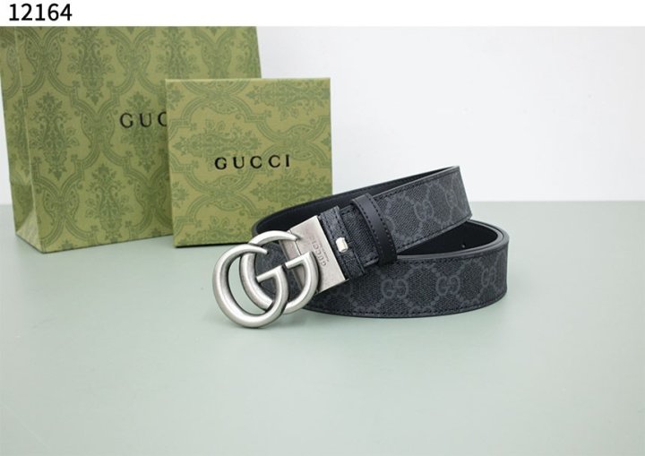 구찌   더블 G 마몽 씬 벨트