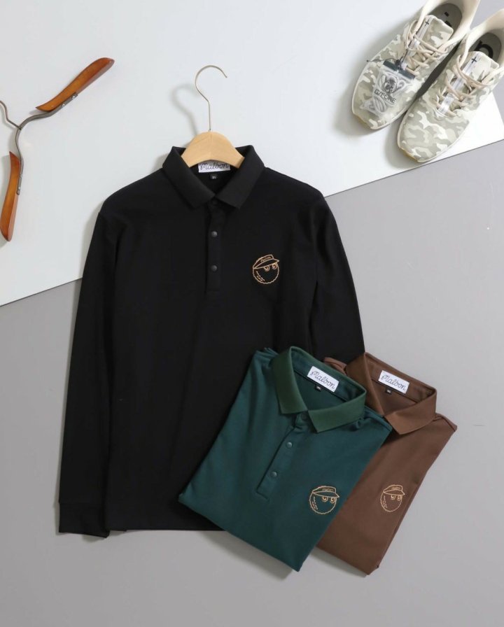 말본  버킷햇 카라 티셔츠 