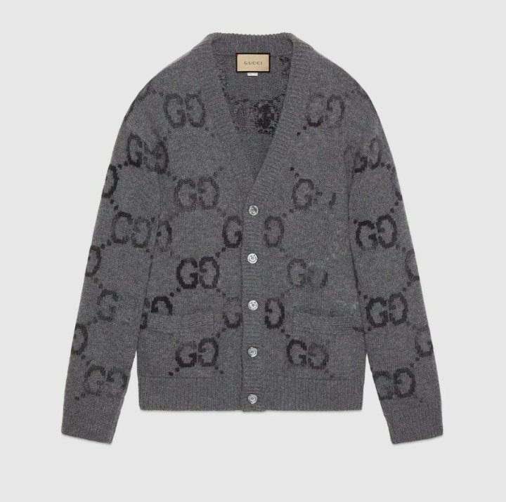 구찌  GG 인타르시아 울 가디건 