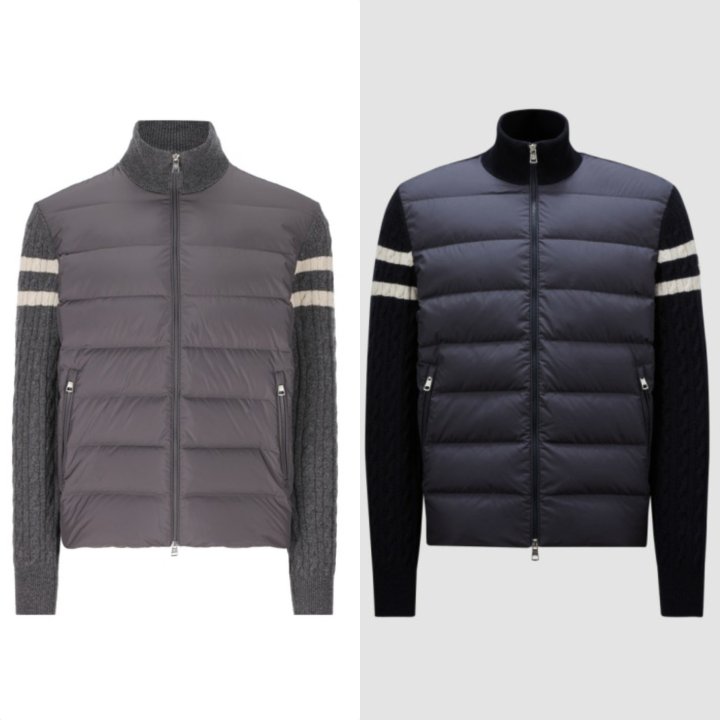 몽클레어   암케이블 니트패딩 다운자켓