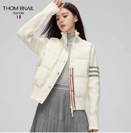 톰브라운  다운 필드 울샤이니 크롭 자켓 