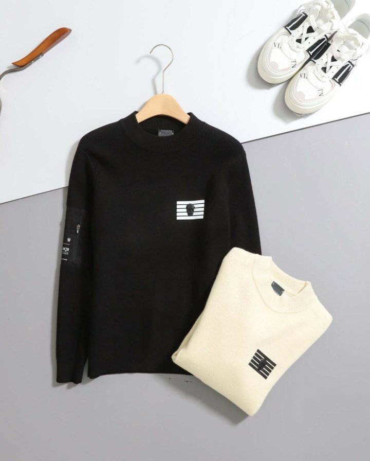 어메이징 크리  아코디오 포켓 골지 니트 