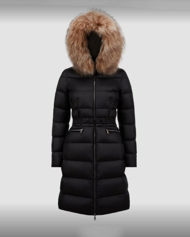 몽클레어   보에딕 후드 시어링 롱 다운재킷 