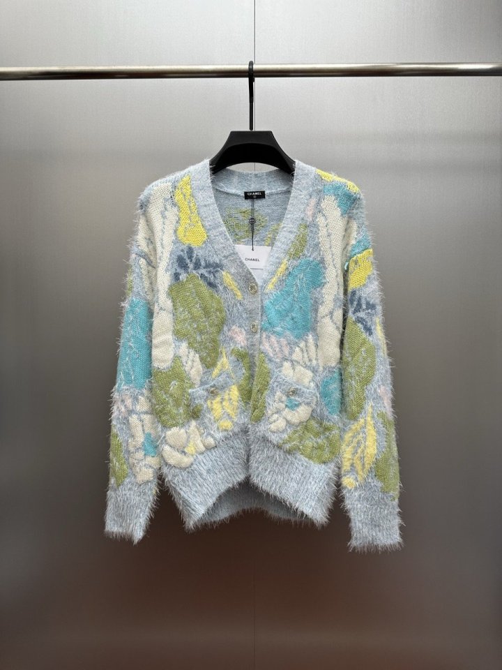 샤넬  M13 플로럴 가디건