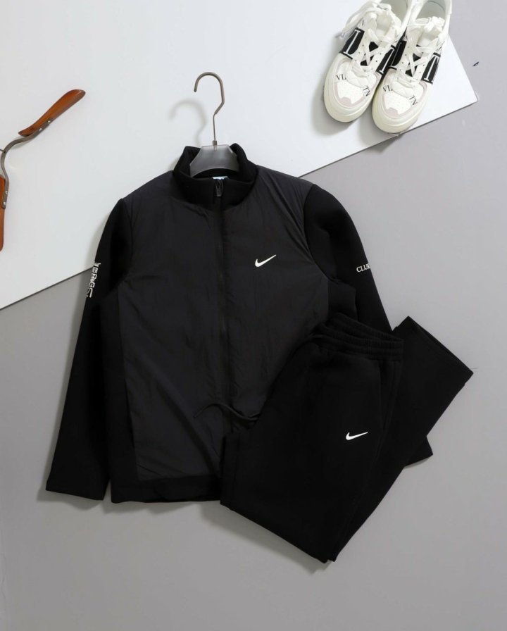 나이키 x 녹타  AWR 크루넥 집업 패딩 자켓 & 기모 트레이닝 팬츠 set