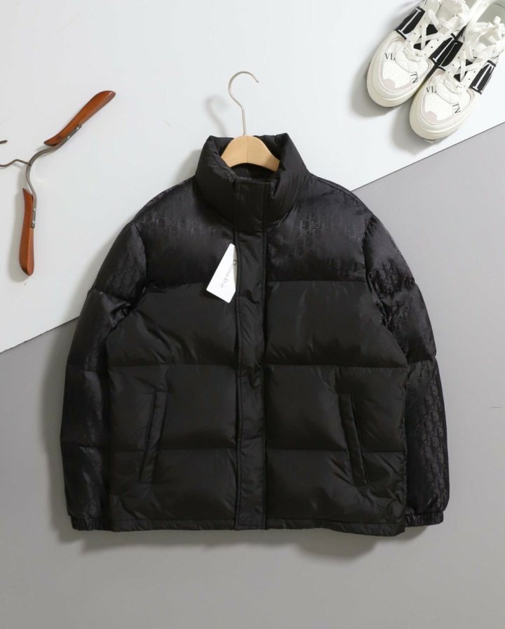 디올  테크니컬 자카드 오블리크 푸퍼 재킷