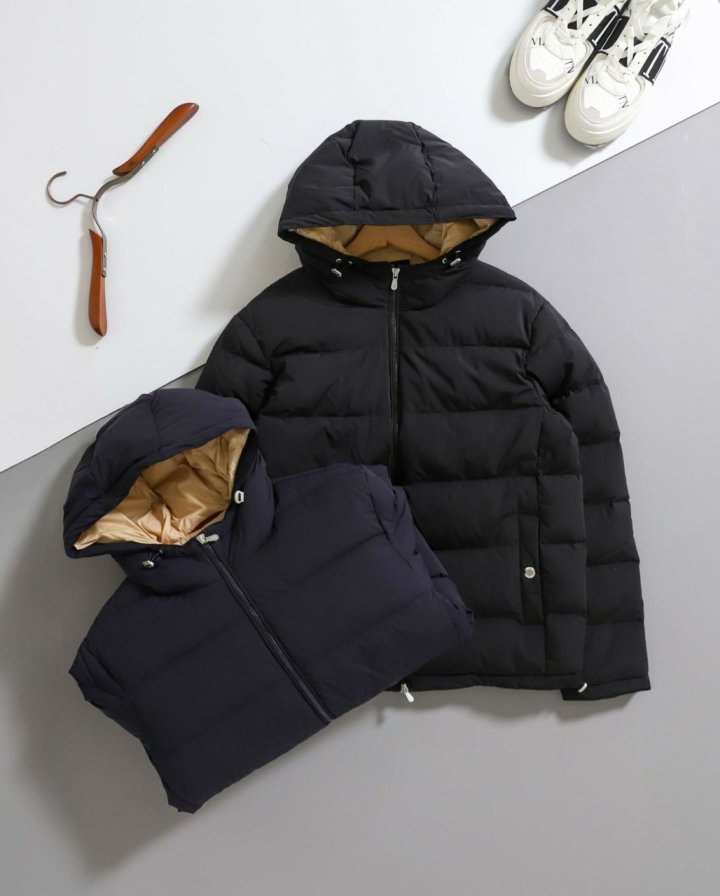 브루넬로 쿠치넬리  클래식 구스다운 푸퍼 패딩 자켓