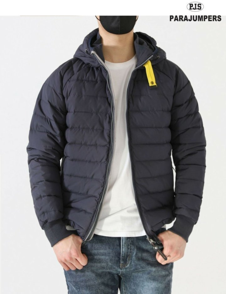 파라점퍼스  슬리브 로고 라스트 미니트 라이트웨스트 경량 다운패딩