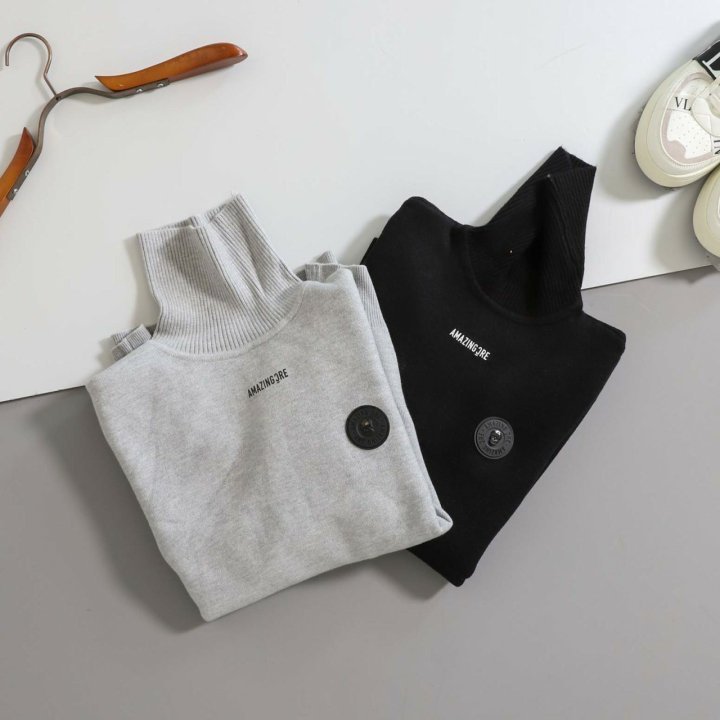 어메이징 크리  알렉스레이 기모 터틀넥 스웨터