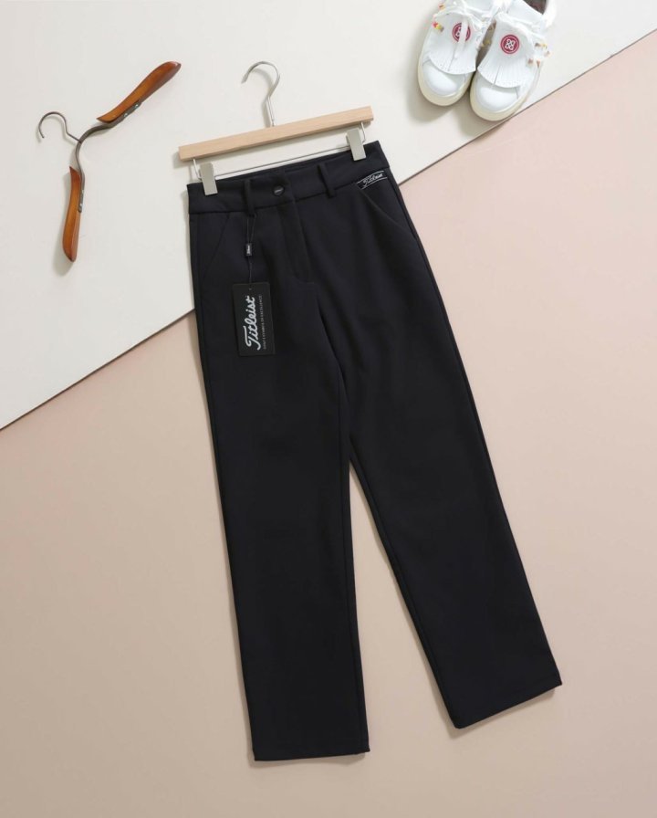 타이틀리스트  우먼 에센셜 로고 기모 팬츠 