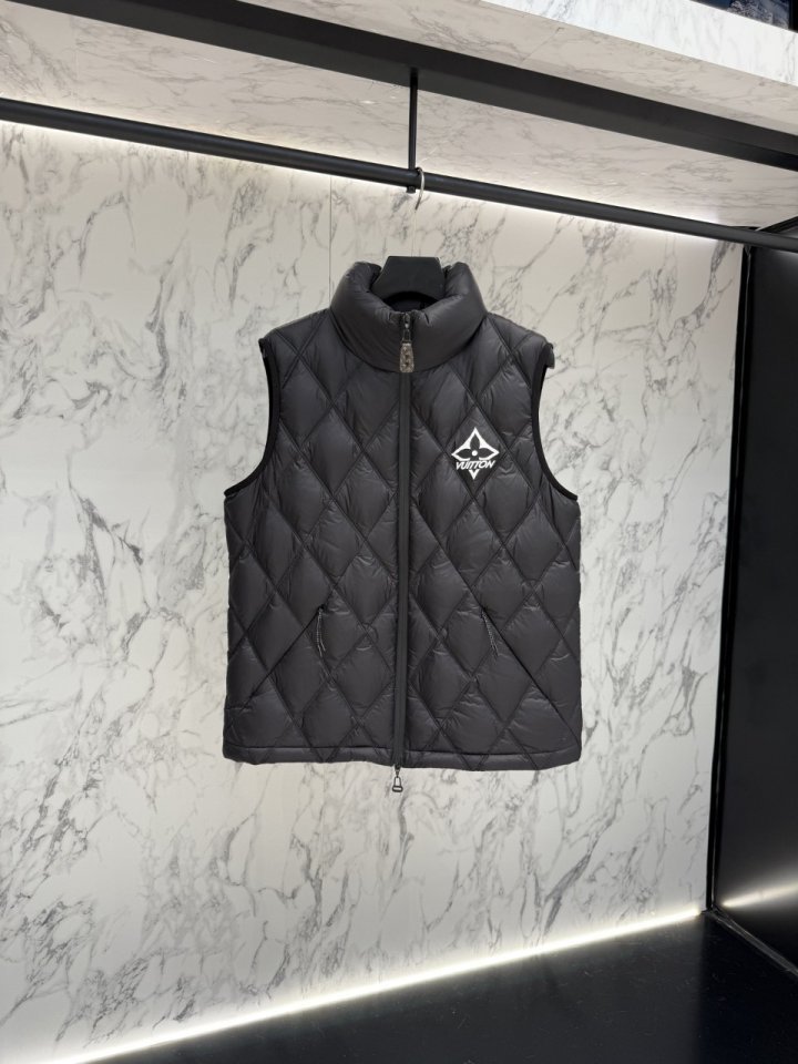 루이비통  7303 다이아몬드 립스탑 퍼퍼 질레 베스트 구스다운 패딩조끼