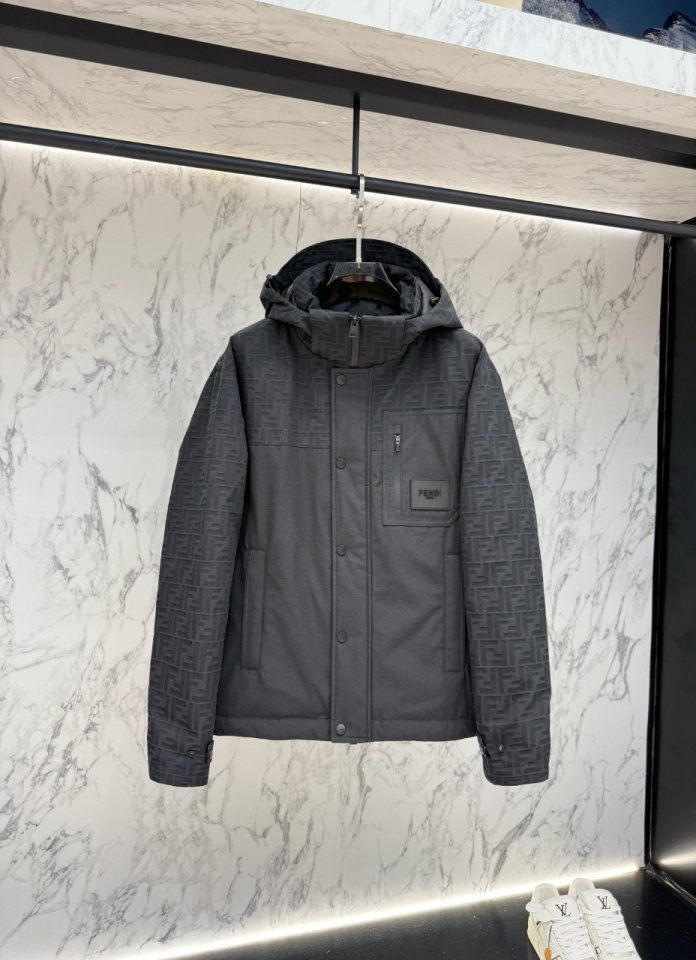 펜디  989 FF 자카드 테크 구스다운 패딩