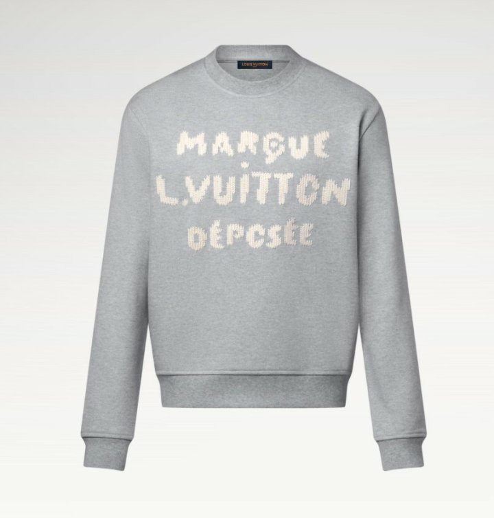 루이비통  엠브로이더드 시그니처 스웨트셔츠  