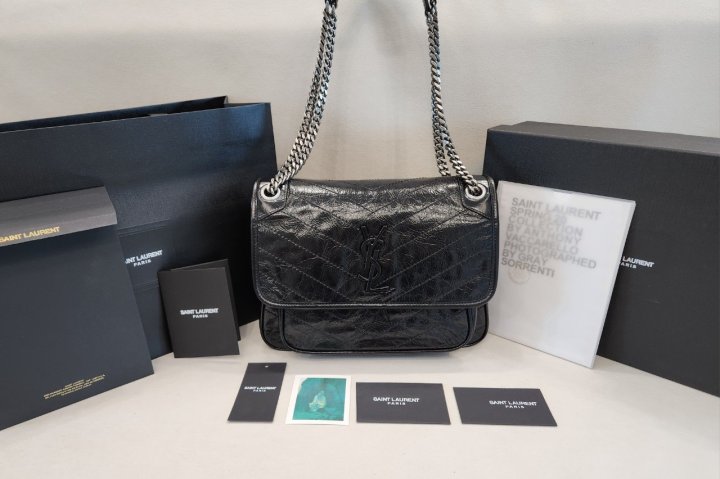 생로랑  빈티지 니키 미디엄 스몰 633151