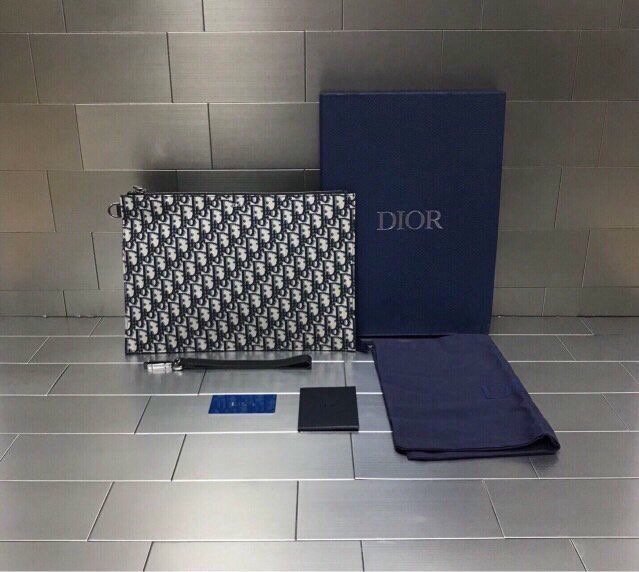 디올  오블리크 자카드 클러치 