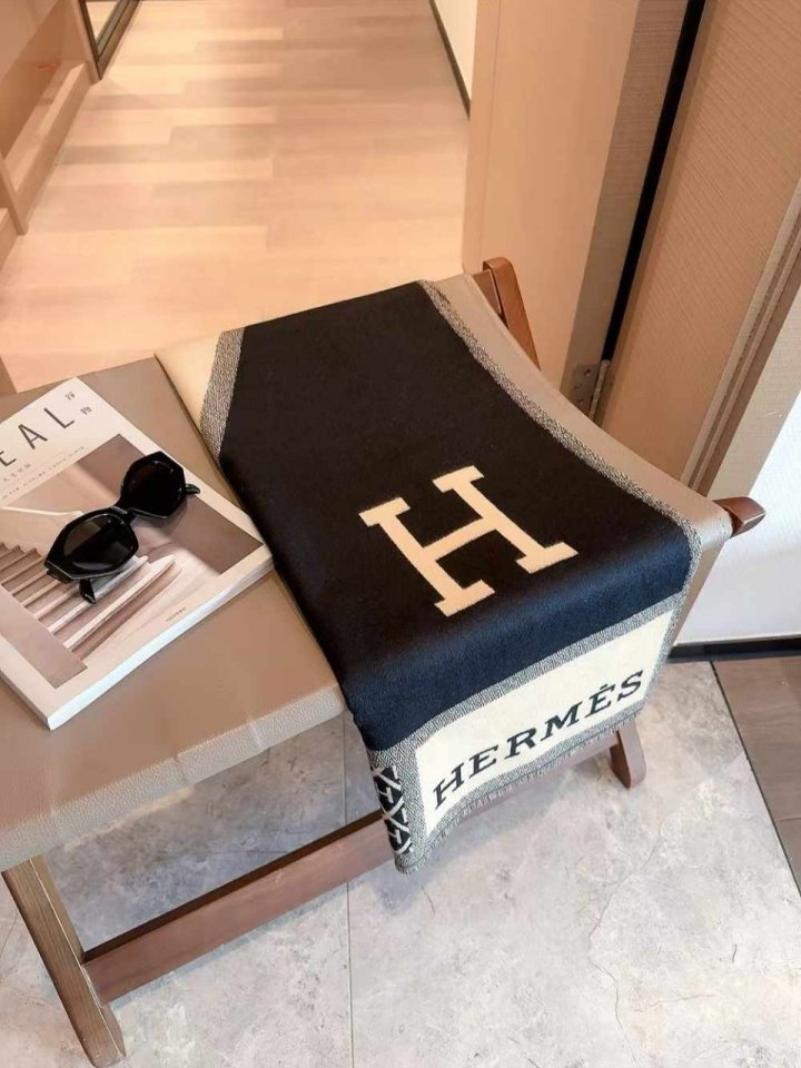 에르메스  캐시미어 숄머플러