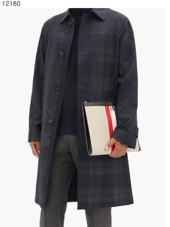 톰브라운  네추럴 스트라이프 클러치  