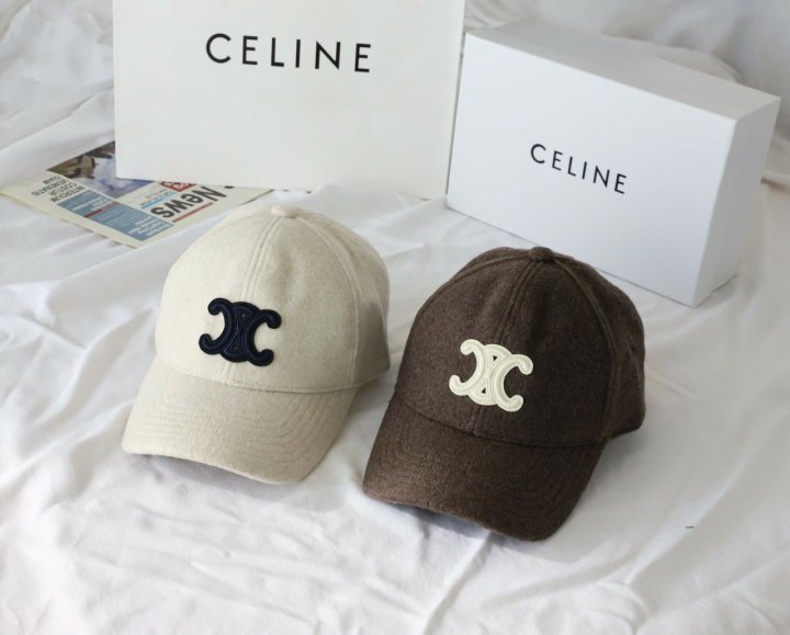 셀린느    트리옹프 울 베이스 볼캡  