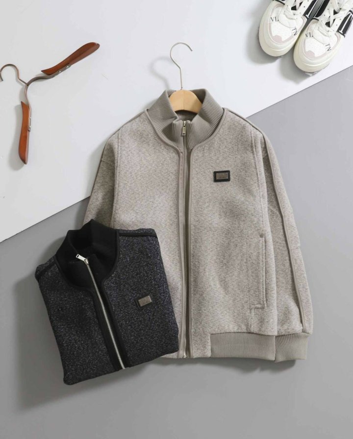 로로피아나  로고 은장패치 하이넥 자켓  