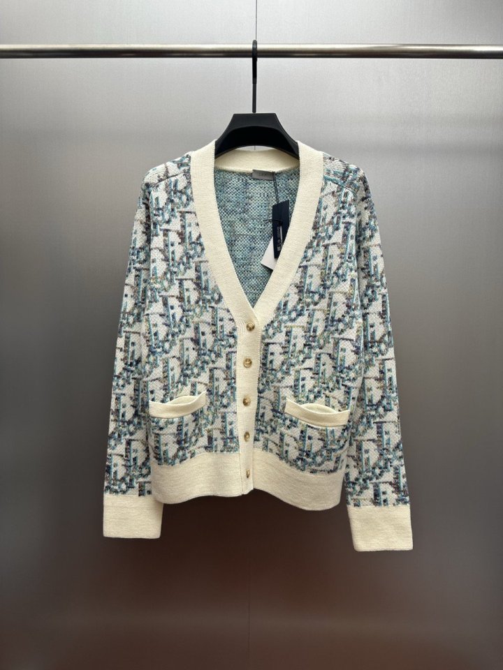 디올  M11 오블리크 가디건 