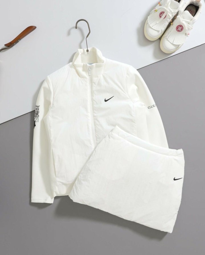 나이키 x 녹타    AWR 크루넥 집업 패딩 자켓 & 패딩 스커트 set