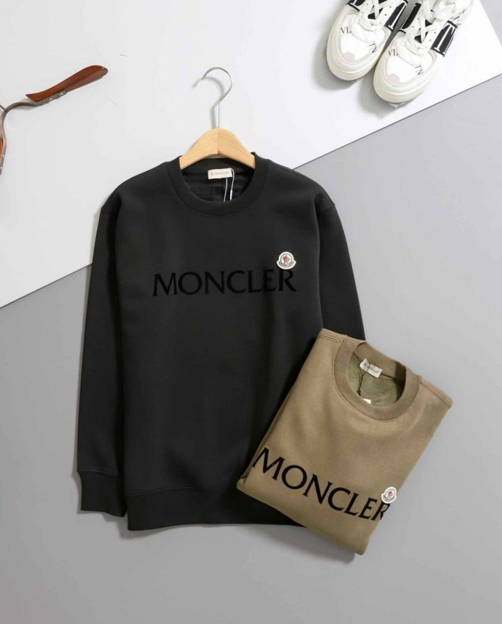 몽클레어    로고 코튼 기모 맨투맨  