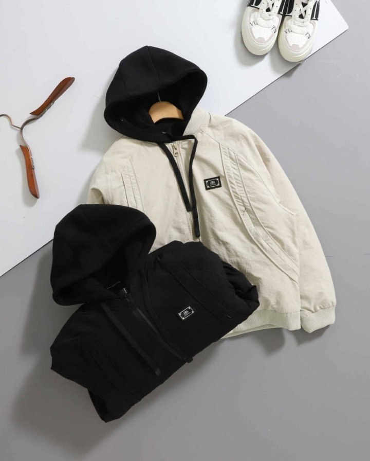 발렌시아가  후드 패딩 항공 자켓 